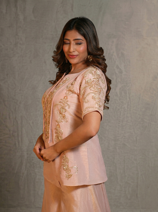 LV SHAPED TOP & PLAZZO