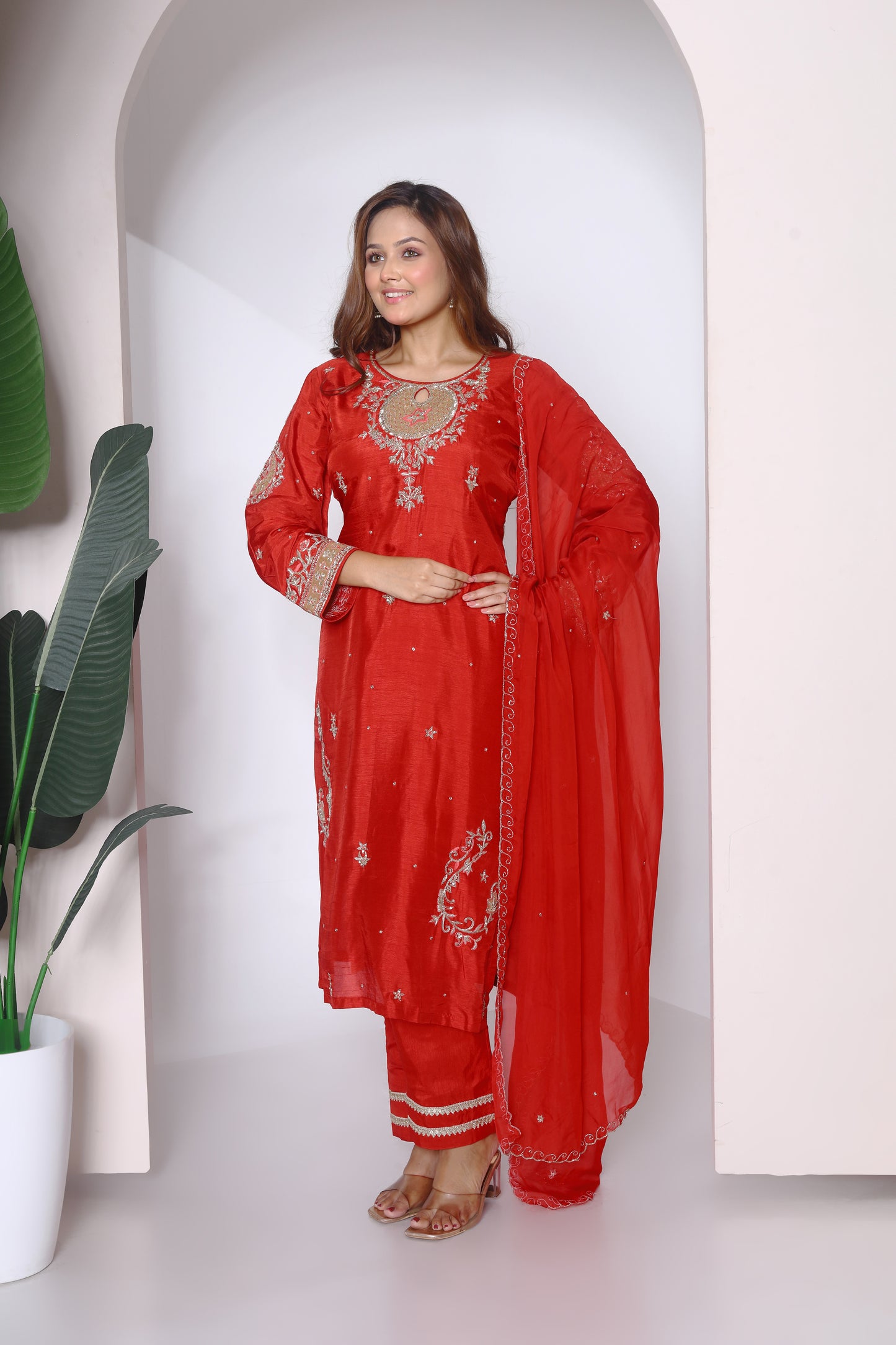 Brick Orange kurta set