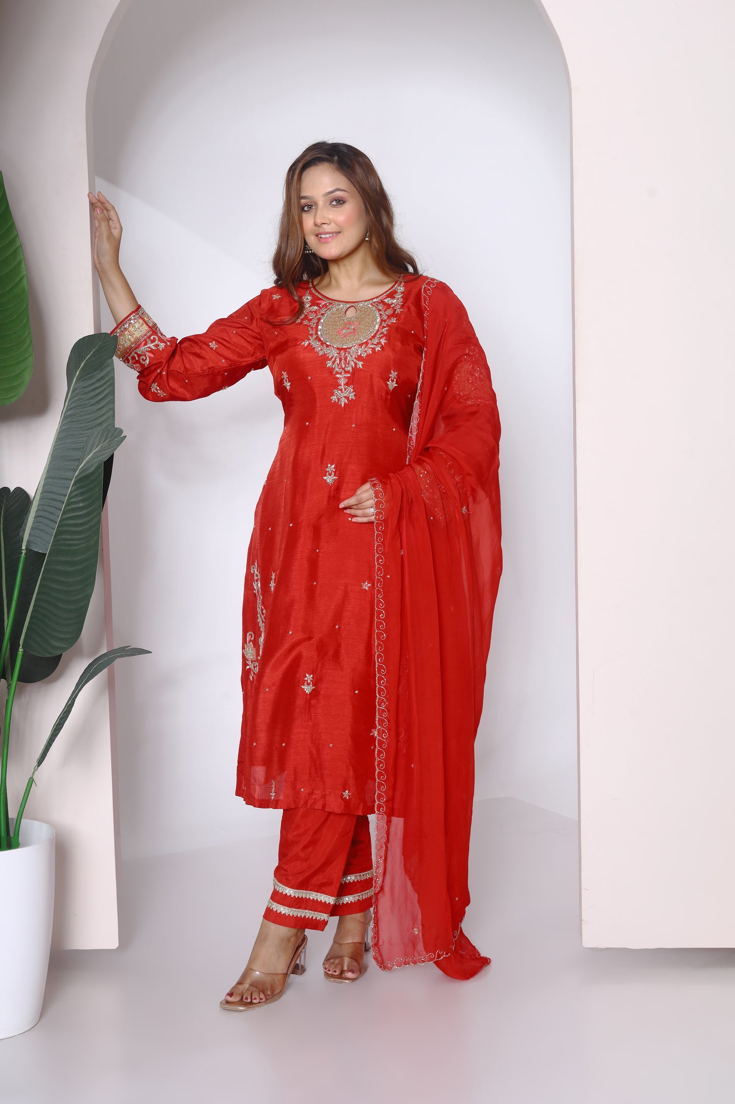 Brick Orange kurta set