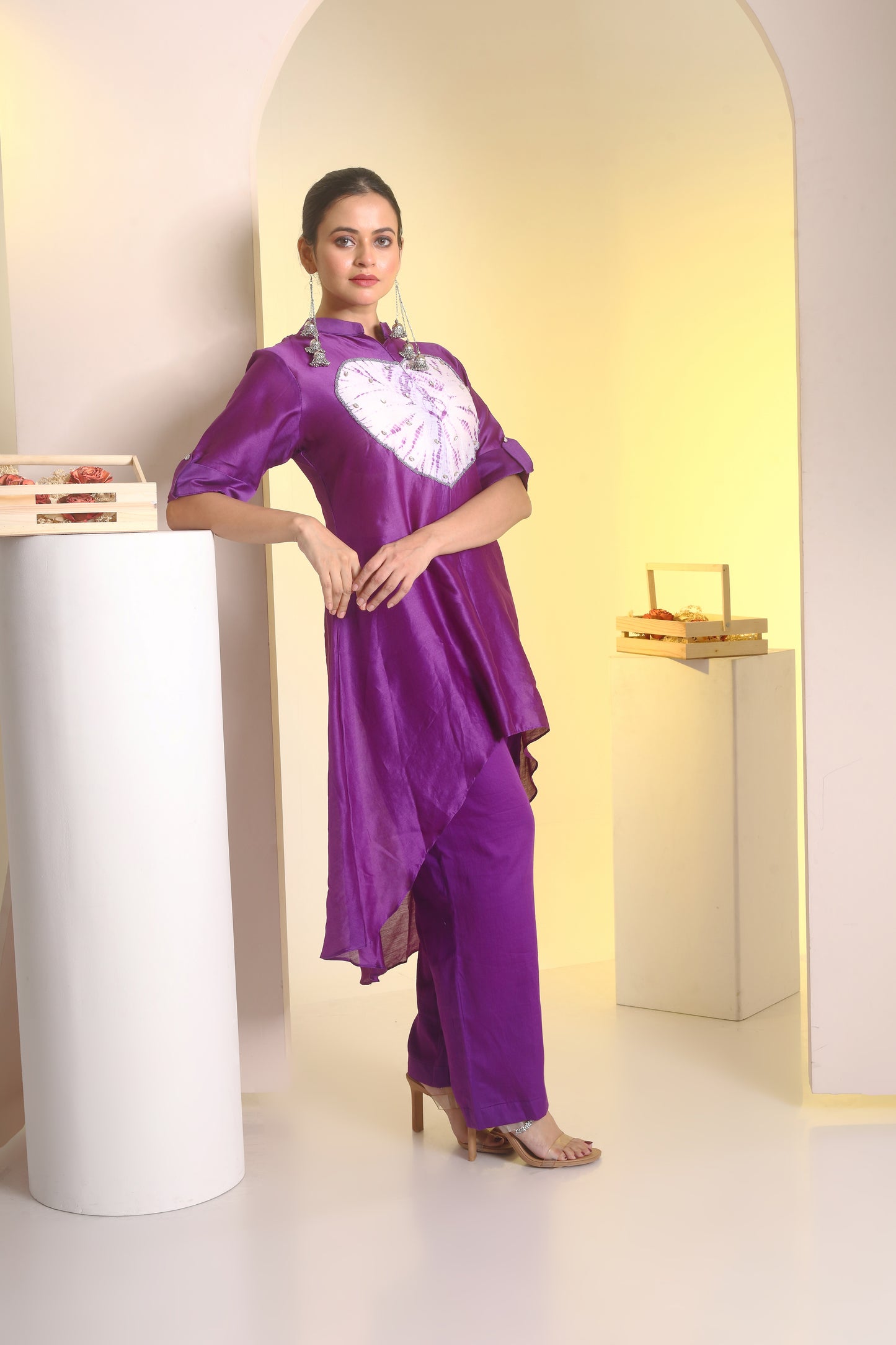 Heart the dye high-low coord set