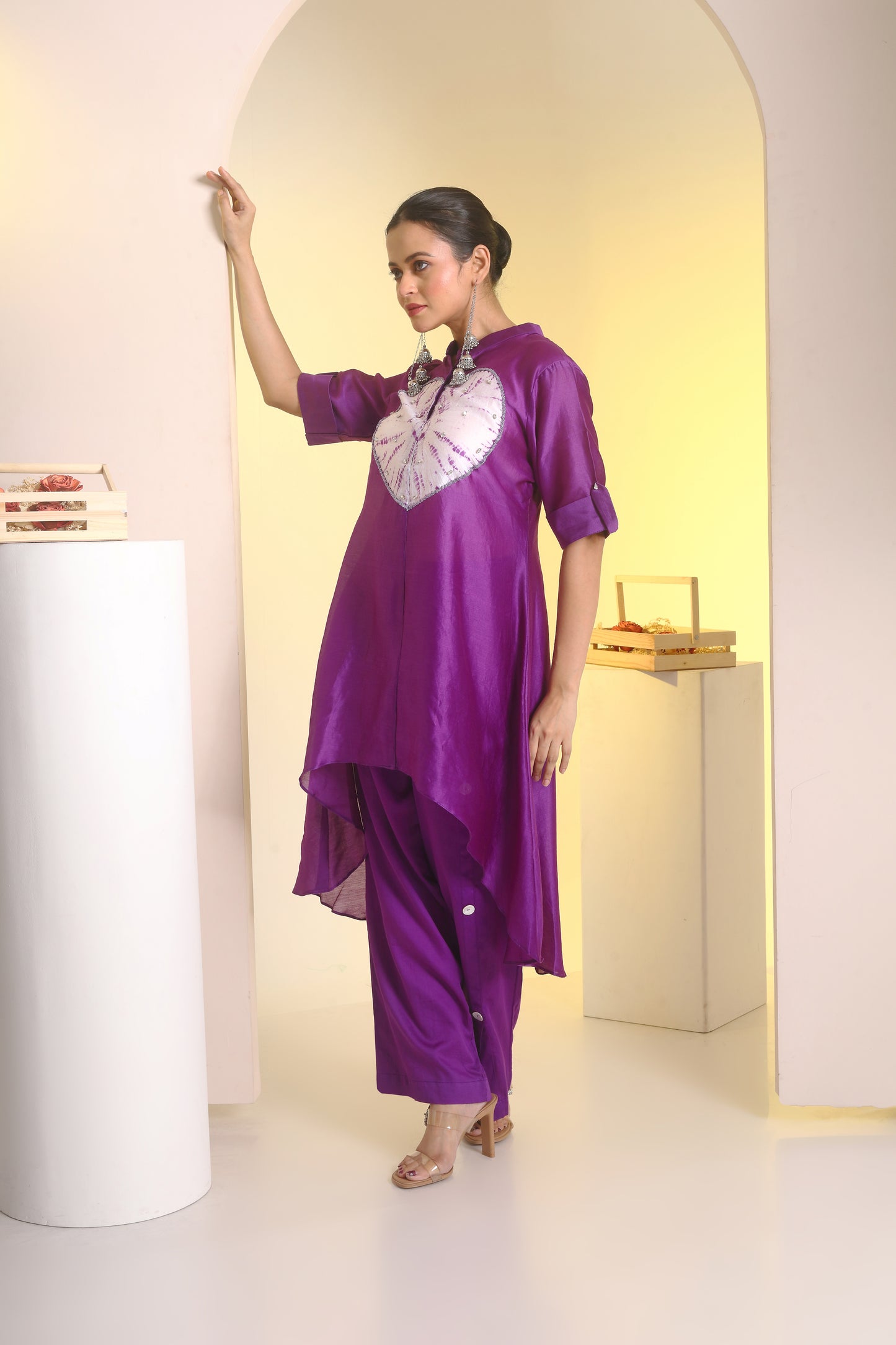 Heart the dye high-low coord set