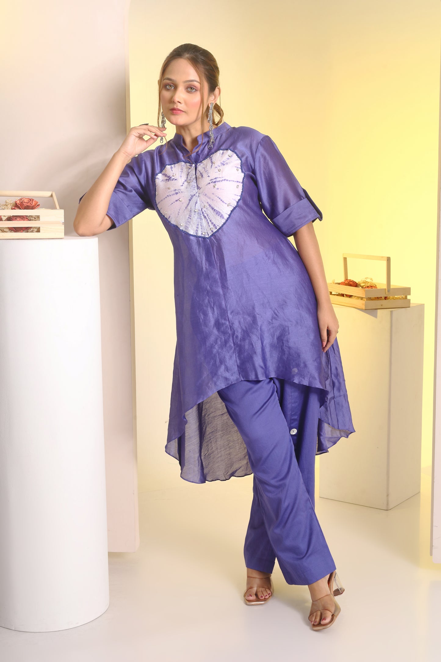 Heart the dye high-low coord set