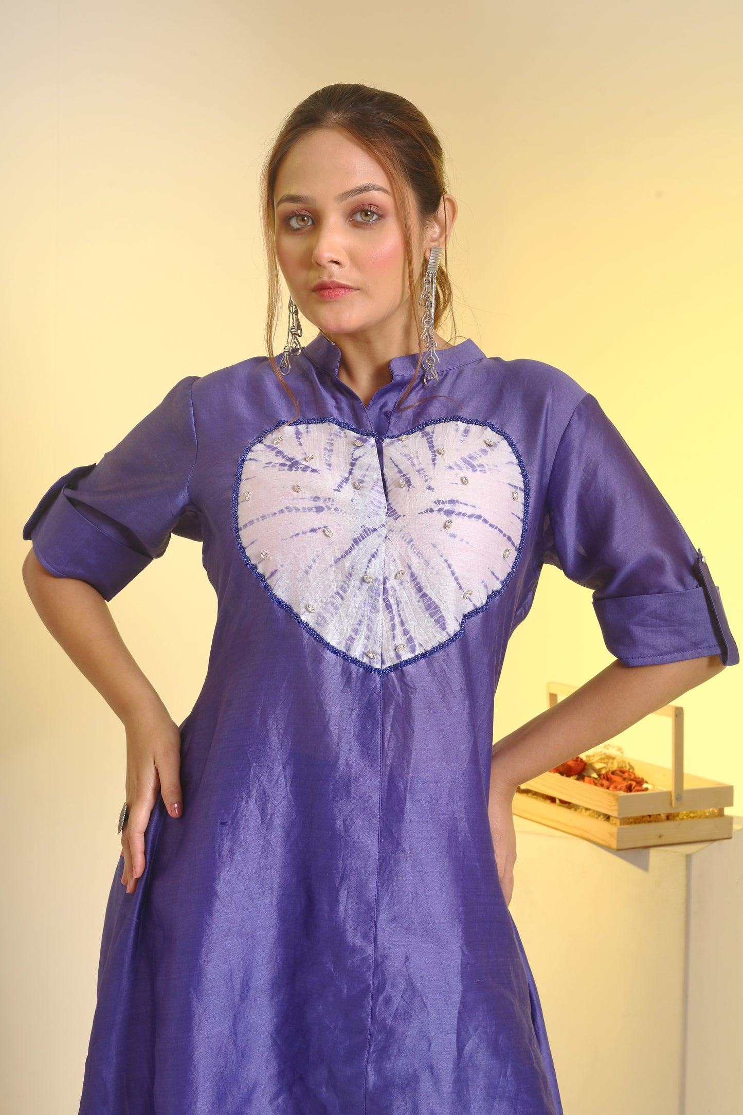 Heart the dye high-low coord set