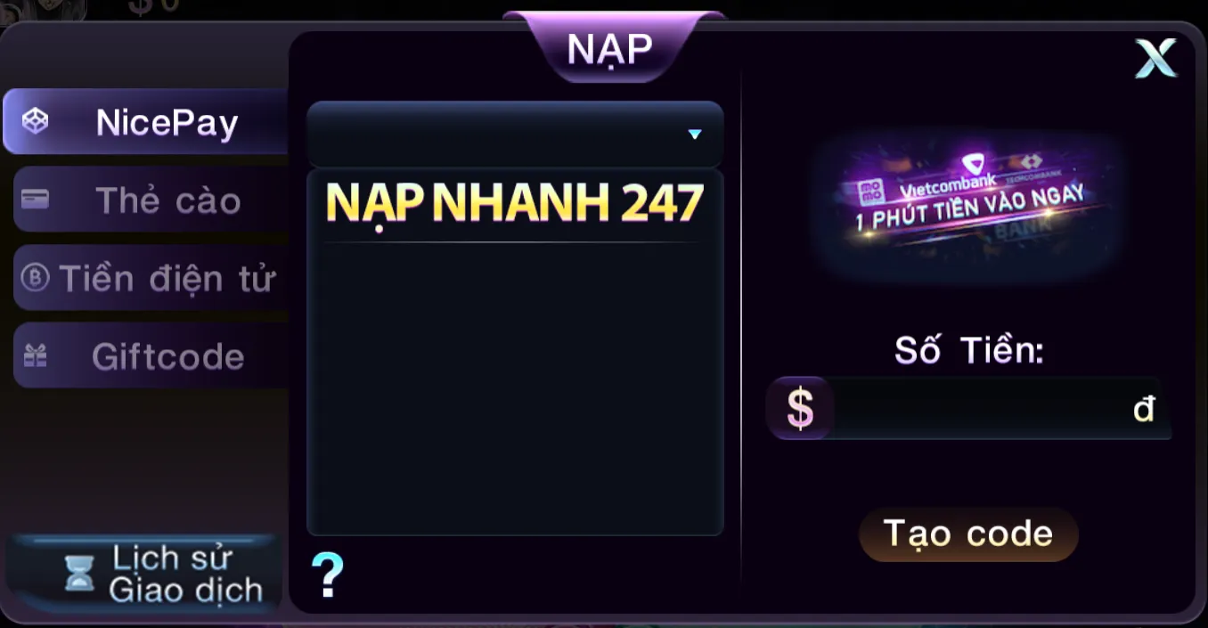 nạp tiền 789club